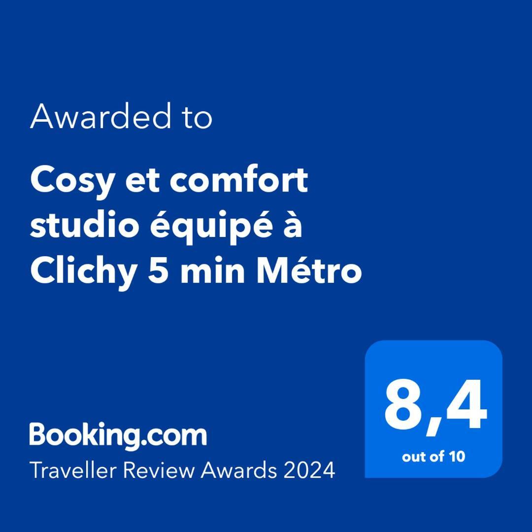 Cosy Et Comfort Studio Equipe A Clichy 5 Min Metro Exterior photo